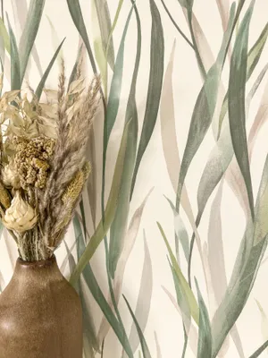 Produktbild von NEWROOM Tapete Phelan Green Grün Vliestapete - Modern Pflanzen Germany