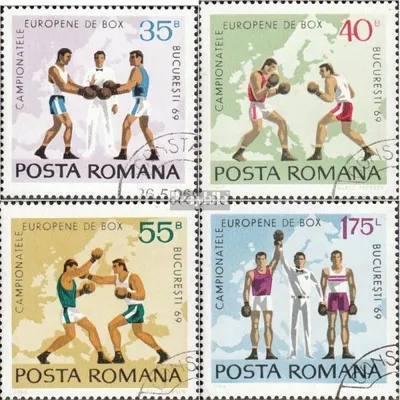Produktbild von Briefmarken Rumänien 1969 Mi 2767-2770 (kompl.Ausg.) gestempelt Europäische Boxmeisterschaften