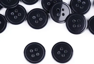 Zdjęcie produktu dla Guziki plastikowe 20 mm ( 20 szt ) Granatowe