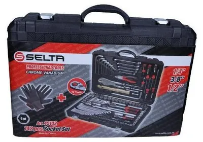 Produktbild von SELTA Werkzeug-Set Werkzeugsatz SE-45142 Chrom-Vanadium-Stahl