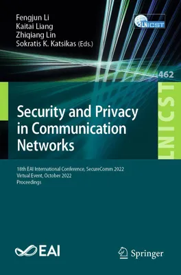 Produktbild von Security and Privacy in Communication Networks