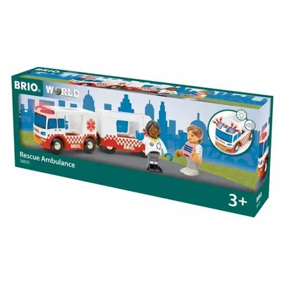 Zdjęcie produktu dla BRIO Rescue Ambulance, Ambulans, 3 lat(a), Plastik, Czerwony, Biały