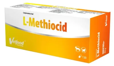 Zdjęcie produktu dla VetFood L-Methiocid wspiera układ moczowy psa i kota 120 kapsułek