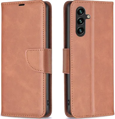 Produktbild von Mobigear Excellent  Samsung Galaxy A35 Hülle Klapphülle Geldbörse - Braun
