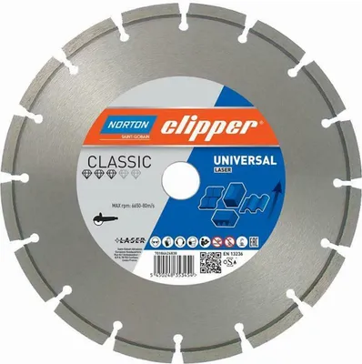 Produktbild von Norton Clipper Diamanttrennscheibe Classic Universal Laser - 350x25,4 mm