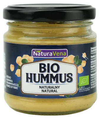 HUMMUS NATURALNY BIO 185 g - NATURAVENA