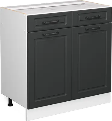 Produktbild von Küchenunterschrank Vicco R-Line Anthrazit Landhaus 80 cm ohne Arbeitsplatte, Model 37237