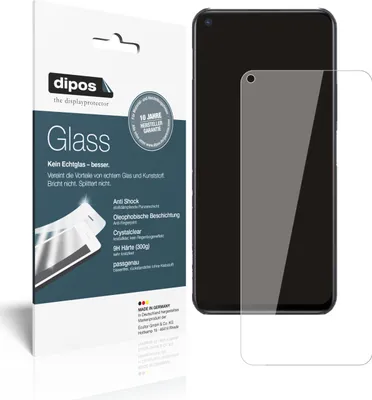 Produktbild von 2x Schutzfolie für vivo Y50t - Anti-Shock 9H Folie dipos Glass Kunststoffglas