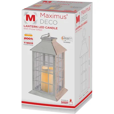 Produktbild von Maximus Deko Laterne mit LED Kerze in Antik/Shabby Chic