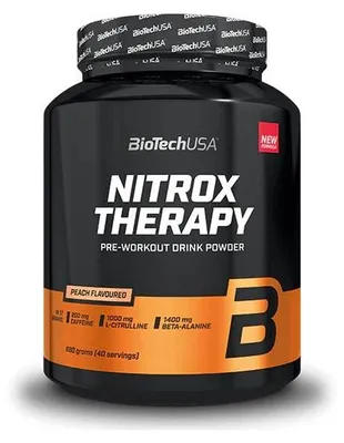 Imagen del producto de BioTech NitroX Therapy, 680g - Sabor melocotón