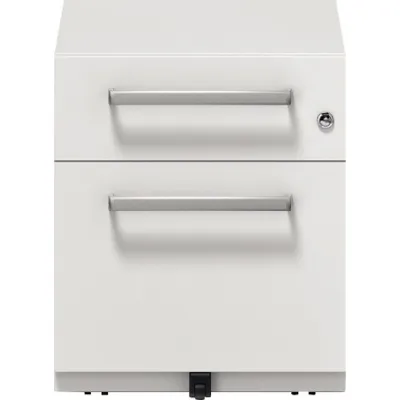 Produktbild von BISLEY Rollcontainer Note Maße: 42 x 49,5 x 56,5 cm (B x H x T) Werkstoff: Stahlblech, pulverbeschichtet Farbe: verkehrsweiß