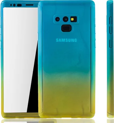 Produktbild von Handyhülle Schutzhülle für Samsung Galaxy Note 9 Full Case Cover Displayschutz 360 Gelb