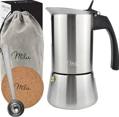 Produktbild von Milu Espressokocher silber, 4 Tassen