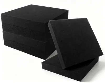 Rasterschaumplatten 6er-Set, 300x300x50 mm, schwarz