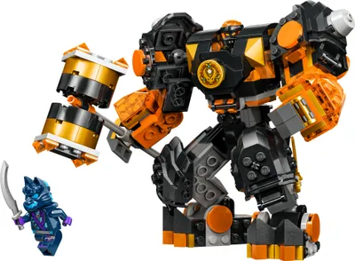 Produktbild von LEGO NINJAGO Coles Erdmech, Actionfiguren-Spielzeug mit veränderbarem Mech, Ninja-Set mit 2 Figuren inklusive Cole, Geschenk für 7-jährige Jungs und Mädchen 71806