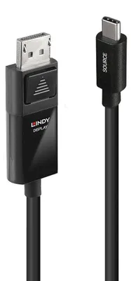 Produktbild von LINDY USB Typ C an Displayport 4K60 Adapterkabel mit HDR 1m