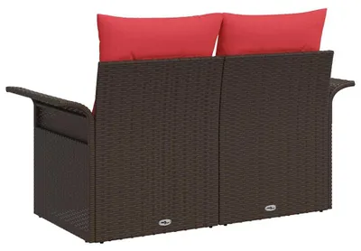 Immagine prodotto di Divano da giardino vidaXL, due posti, in rattan sintetico