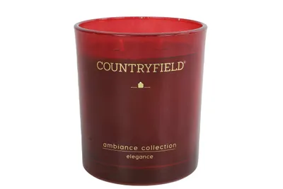 Produktbild von Countryfield Duftkerze Elegance rot 10,5cm