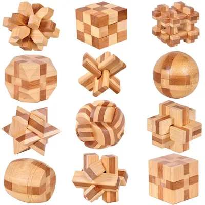 Immagine prodotto di Gioco di puzzle educativo in legno 3D per bambini e adulti