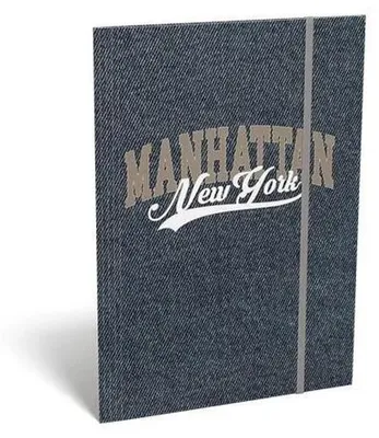 Produktbild von Mappen mit Gummiband "Manhattan New York", Karton, A4, LIZZYSULI 7460148011