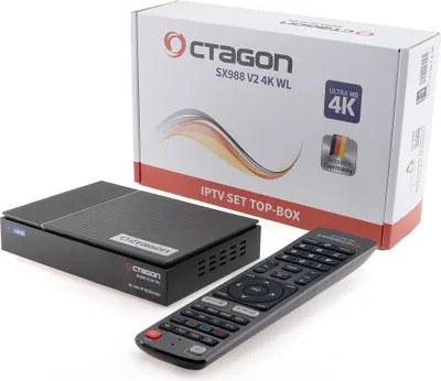Obrázek produktu pro OCTAGON SX988 V2 WL 4K UHD IP 5G Wi-Fi Linux Smart TV, IPTV přijímač