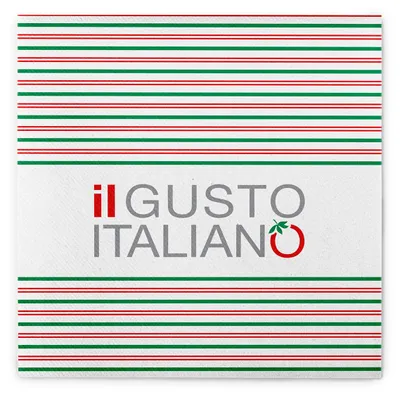 Produktbild von Airlaid Serviette Il Gusto Italiano, 40 x 40 cm, 50 Stück - Mank