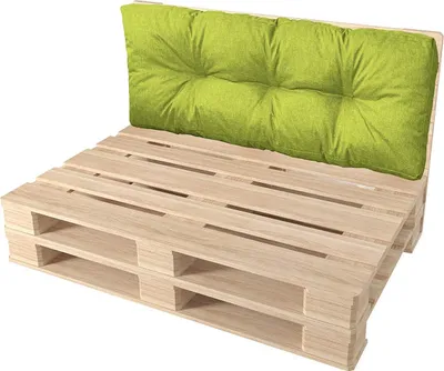 Produktbild von Pillows24 - Palettenkissen wasser- und UV-beständig - Rückenkissen | Polster für Europaletten 120x80 - Palettenmöbel - Outdoor/Indoor, Lemon