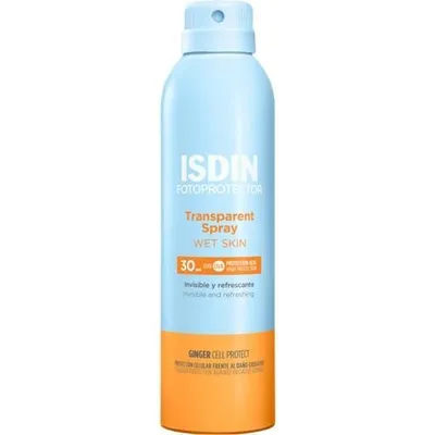 Imagen del producto de Isdin Protector solar en spray para piel húmeda, FPS 30, 250 ml