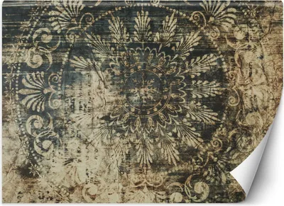 Produktbild von Vlies fototapete Ornament Mandala Jahrgang 450x315 cm Feeby Braun inkl. Kleber einfache Montage