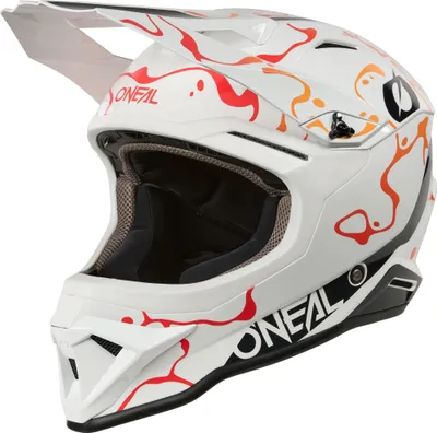 Produktbild von Oneal 1SRS SPLASH Motocross Helm, weiß/orange, L (59/60)