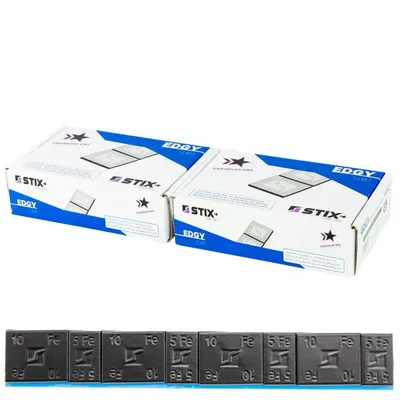 Zdjęcie produktu dla 100 pasków ciężarków samoprzylepnych STIX 60G (5+10G), stalowe, ocynkowane, czarne