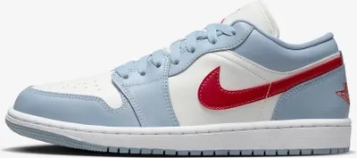 Produktbild von Nike Air Jordan 1 Low "Blue Grey Dune Red", Rot/Blau, Größe: 41