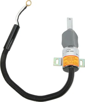 Image de Électrovanne d'arrêt de carburant 17004061, vanne ded'arrêt 12 V, remplacement pour Takeuchi Woodward TL140