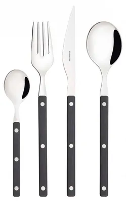 Image de BUGATTI - ALLEGRA Set de 24 couverts en boîte cadeau avec fenêtre - Noir