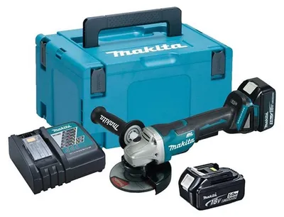 Zdjęcie produktu dla Makita DGA508RTJ, 8500 RPM, 12,5 cm, Bateria, 5 Ah, 2,6 kg