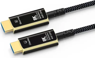 Zdjęcie produktu dla Kabel światłowodowy PremiumCord Ultra High Speed HDMI 2.1 8K@60Hz, pozłacany 25m