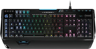 Obrázok produktu pre Logitech G G910 Orion Spectrum, Kábel, USB, Mechanický spínač kláves, QWERTY, RGB LED, Čierna