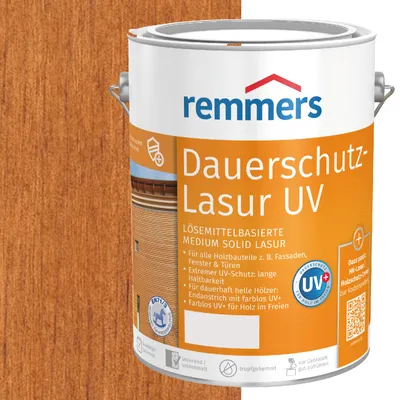 Produktbild von Remmers Dauerschutz-Lasur UV teak (RC-545) 0,75 l, Holzlasur