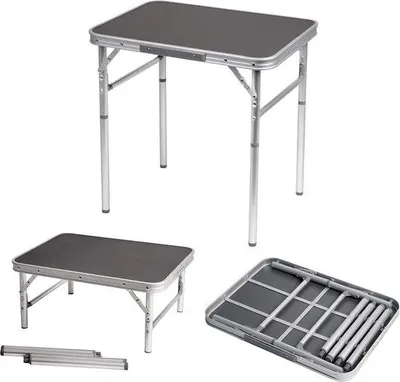 Produktbild von Aluminium Campingtafel, 2 Einstellhöhen, Klaptafel, Reisetasche, Gartentisch