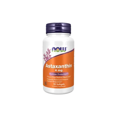 Produktbild von NOW Foods Astaxanthin 4 mg aus Mikroalgen 90 Kapseln BI7752
