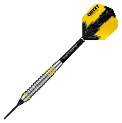 Produktbild von Harrows - Darts "Chizzy Brass", Weiche Spitze PP4155 (21 g) (Schwarz/Gelb)