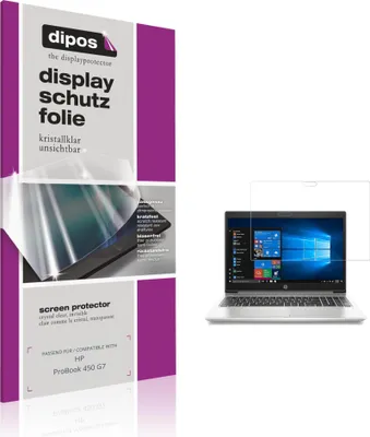 Produktbild von 2x Schutzfolie für HP ProBook 450 G7 klar Displayschutzfolie Folie Display Schutz dipos