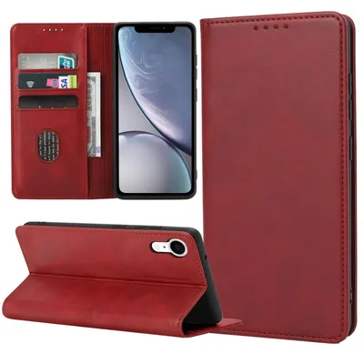 Produktbild von Hochwertige Lederhülle für iPhone XR mit Kartenfach