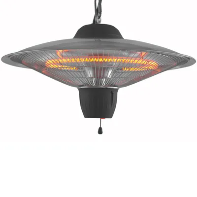 Produktbild von Eurom Partytent heater 1502, Karbonfaser, IP24, Zimmerdecke, Schwarz, Metall, Kunststoff, 1500 W