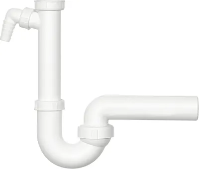 Produktbild von DALLMER Röhrensiphon 020239 mit Kugelgelenk-Ablaufbogen DN 50 mm / DIN EN274 / Kugelgelenksiphon