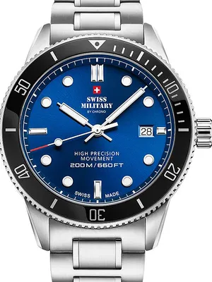 Produktbild von Swiss Military SM34088.02 Diver Quarz Herrenuhr 42mm 20ATM
