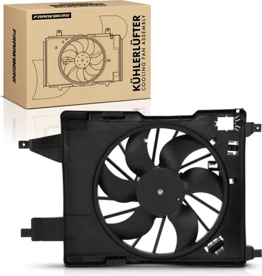 Productafbeelding van Frankberg 1x Motorradiateur Enkele ventilator