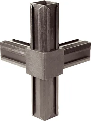 Produktbild von GAH-Alberts XD-Rohrverbinder T-Stück plus ein rechtwinkeliger Abgang, Schwarz, T-förmig, 10 Stück(e)