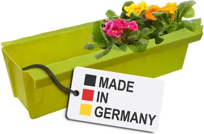 Produktbild von Euro-Paletten Blumenkasten-Einsätze | mit Hängesystem zum Einhängen | 37,3cm Hellgrün | Pflanzkasten für Europalette Palette | Balkonkasten | Blumentopf | extrem stabil
