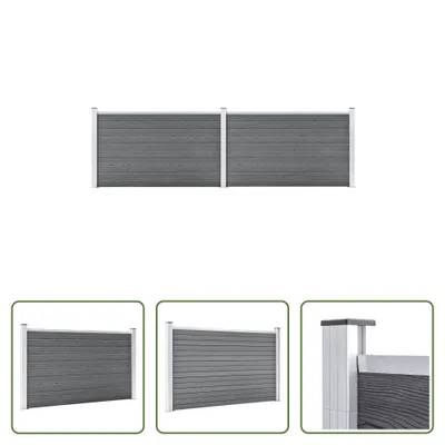 Zdjęcie produktu dla Płot ogrodowy Living Store WPC 353x106 cm szary